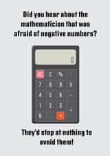 maths joke Just because Card 17340 created by Haydn Pole