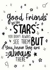 friend stars Love & Friendship Card 17946 created by SVHIllustration