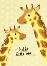little one giraffe New Baby Card 19862 created by Rachel Suzanne