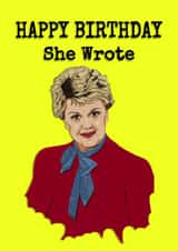 Jessica Fletcher Birthday Card 15157 created by Stephanie Scala