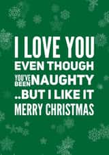 naughty list Christmas Card 12583 created by CreatedbyMe Sean