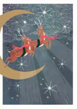 Reindeer Christmas Moon created by Louise Tiler