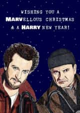 Home Alone Christmas Card - Harry and Marv - Wet Bandits created by Panda and the Prince