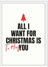 typography all i want for christmas Christmas Card 40872 created by Peter De Wreede