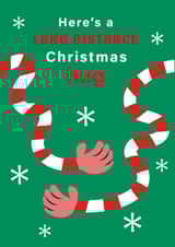 Long distance hug Christmas card created by Dalia Clark Design