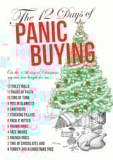 12 days of christmas Panic Buying Card 40874 created by Peter De Wreede