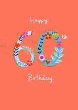 60 sixty Birthday Card 20439 created by Lindsay loves to draw