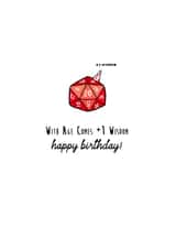 dnd dungeons and dragons Birthday Card 20493 created by Lara King Draws