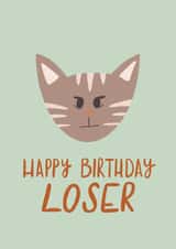 Loser Cat Birthday Card 20503 created by LunaBitesDesigns