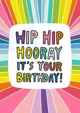 Hip Hip Hooray It's Your Birthday Card created by Angela Chick