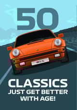 CLASSIC 911 SPORTS CAR 50TH BIRTHDAY created by RetroMotion Artwork