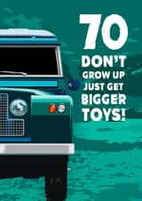 70 jeep Birthday Card 18466 created by RetroMotion Artwork