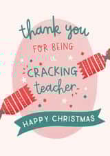 Thank You Christmas Card for Teacher created by Kimberley Rose Studio