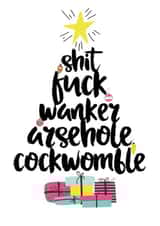 rude swear Christmas Card 38578 created by Kiss My Card