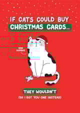 Funny - Grumpy Cat - Moody - Cat - If Cats Could Buy Christmas Cards - Cat Mum - Christmas Card created by Inky in the Wild