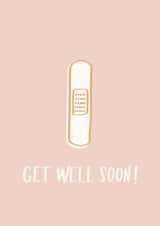 plaster band aid Get Well Card 20357 created by Jenni Ahlberg - Jeah Design