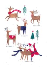 classic reigndeer Christmas Card 18250 created by Hotchpotch 
