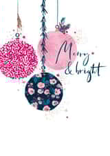 classic baubles Christmas Card 18252 created by Hotchpotch 