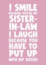 Sister in law happy birthday smile laugh gay pride lesbian created by Naomi Park