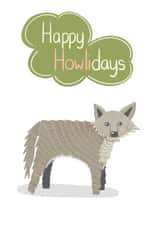 Wolf animal Christmas Card 28535 created by @SarahPriceDesigns