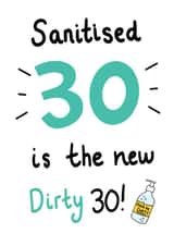 Sanitised 30 Birthday Card created by Thriftbox