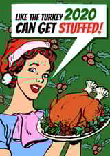 turkey 2020 Christmas Card 42509 created by Close to the bone