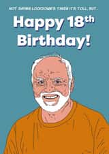 Post Lockdown 18th Birthday card created by Gideon Caspi