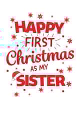 siblings sister Christmas Card 10367 created by Yeti Design