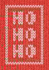 hohoho knitted Christmas Card 6992 created by The Happy Little Print Shop