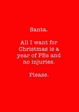 santa xmas Card 36801 created by Running Cards UK