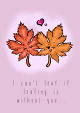 Leaf Fall Valentines Day Card 7482 created by Punderstanding Life