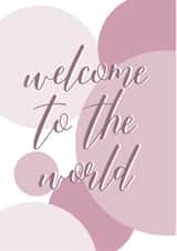 typography classic New Baby Card 20615 created by Lorna Howard