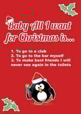 Christmas Friend Party Animal Friend Card 45610 created by Emma's Card Designs