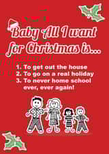 All I Want For Christmas Christmas 2020 Card 45611 created by Emma's Card Designs