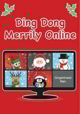 zoom 2020 Christmas Card 45613 created by Emma's Card Designs