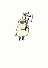thank ewe Thank You Card 20618 created by Sophie Medland