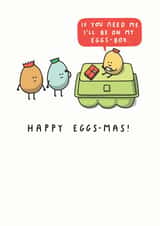 pun eggs Christmas Card 16024 created by mungo and shoddy