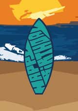 Surfboard Birthday Card created by Tramaine Berry