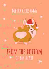 dog corgi Christmas Card 16117 created by Fly high art