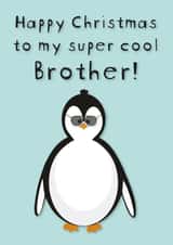 Super Cool Brother Penguin Christmas Card created by Creative Gemz