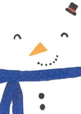 Cute Christmas Snowman Face - Open send created by Laura Pantony