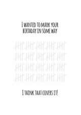 funny cheeky Birthday Card 20608 created by The Card Mill