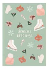 Winter Seasons greetings Christmas Card 19768 created by Rebekah Klimuck