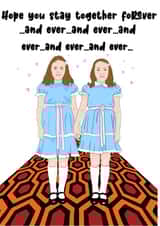 The Shining  wedding card- I hope you stay together forever... and ever created by Pigeon Hole Cards