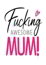 mum typography Birthday Card 41268 created by TeHe Gifts