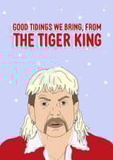 Funny  Joe Exotic Christmas Card 41696 created by AliceandEmmaDesigns