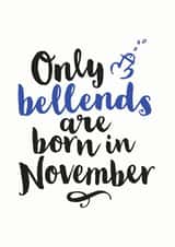 rude november Birthday Card 9387 created by Kyleigh Orlebar