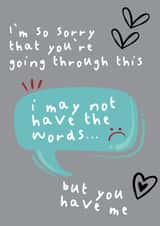 sympathy dont have words Thinking of you Card 19620 created by Chasing Cards