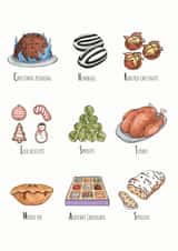 Food illustration Christmas Card 36335 created by Lucy Reynolds