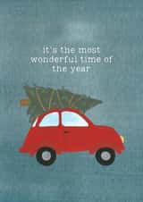 car christmas tree Christmas Card 43085 created by Daisy Humphries